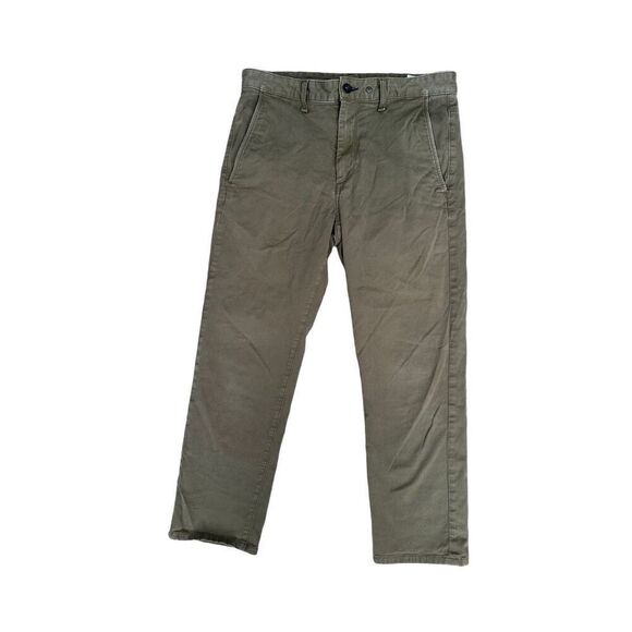Rag & Bone Buckley Chino Pants Olive Green Ankle Straight Leg Cotton Utility 31 - Picture 3 of 16